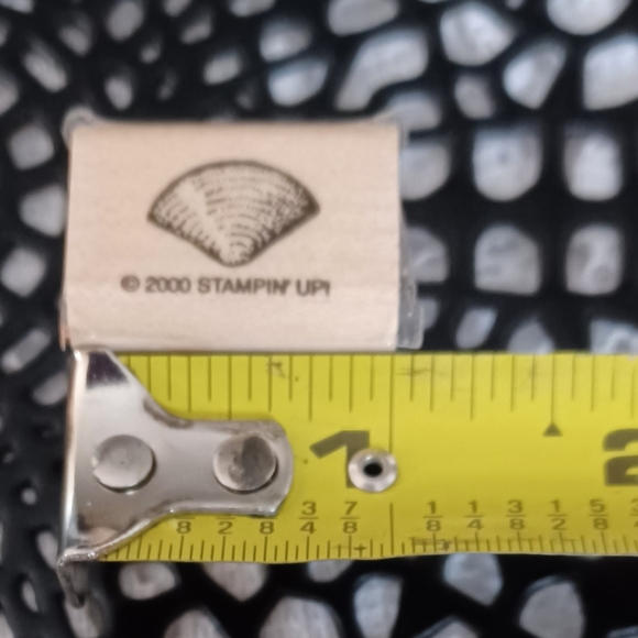 VINTAGE 2000 STAMPIN' UP!  "STIPPLE SHELLS" 3 OF 6 SET - Picture 6 of 7